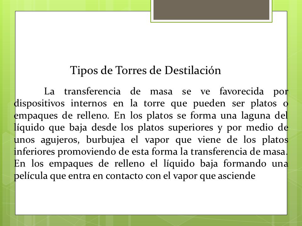 Tipos de Torres de Destilación