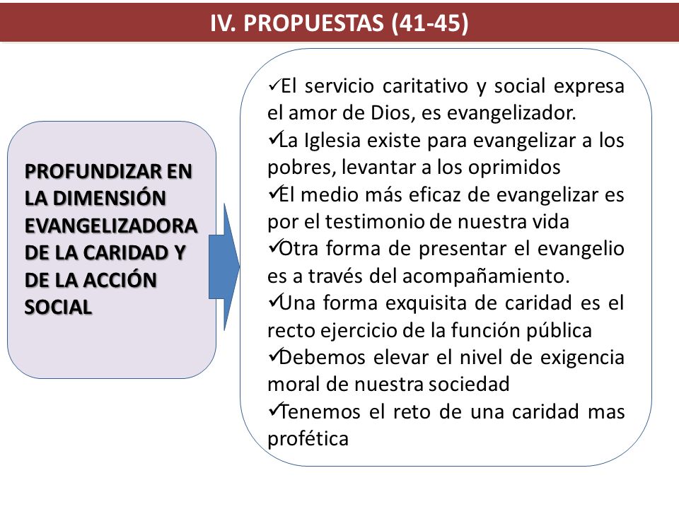 PROFUNDIZAR EN LA DIMENSIÓN EVANGELIZADORA DE LA CARIDAD Y DE LA ACCIÓN SOCIAL