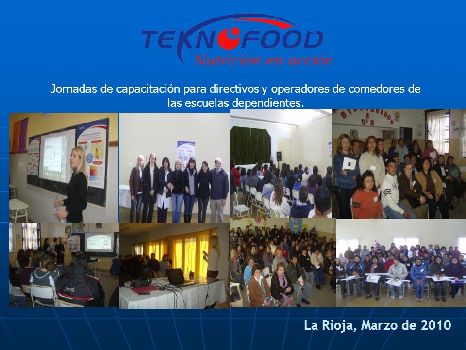 Jornadas de capacitación para directivos y operadores de comedores de las escuelas dependientes.