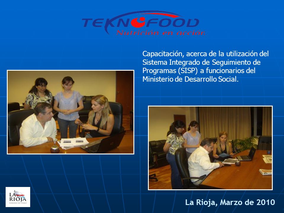 Capacitación, acerca de la utilización del Sistema Integrado de Seguimiento de Programas (SISP) a funcionarios del Ministerio de Desarrollo Social.