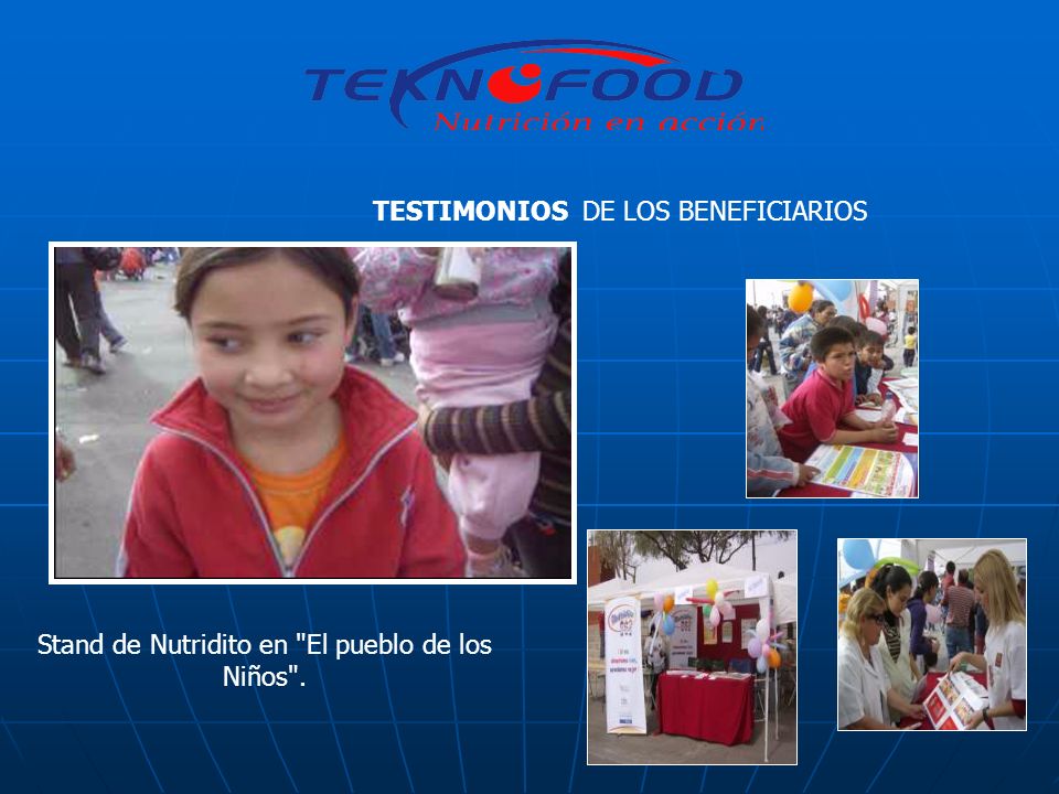 Stand de Nutridito en El pueblo de los Niños .
