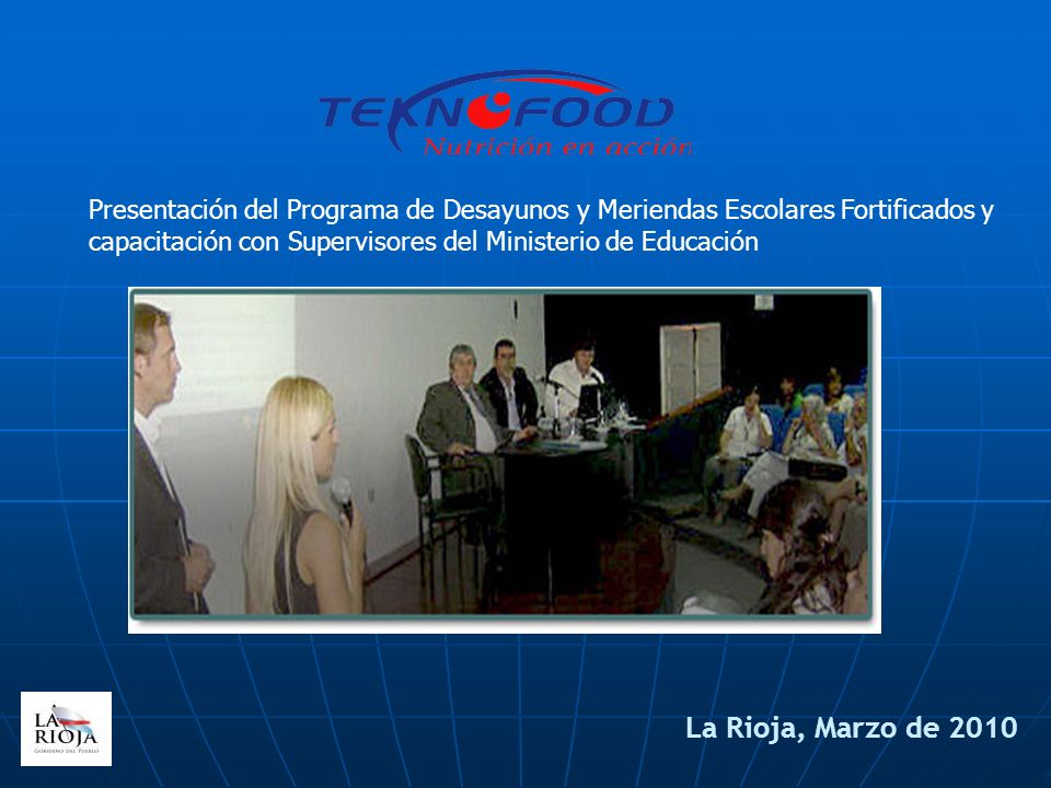 Presentación del Programa de Desayunos y Meriendas Escolares Fortificados y capacitación con Supervisores del Ministerio de Educación