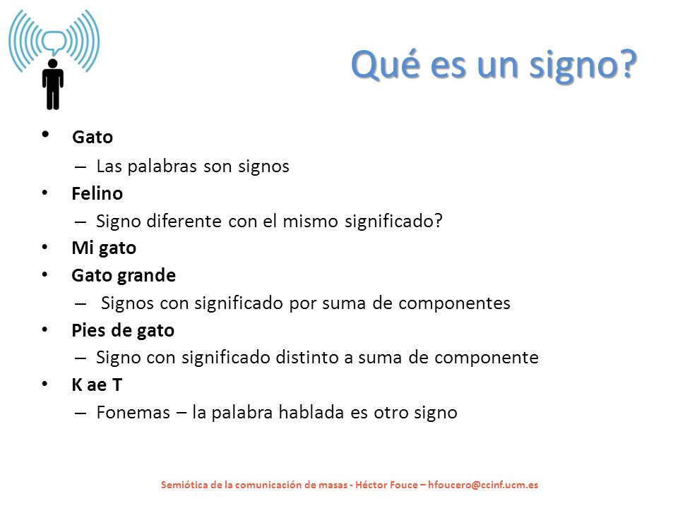Qué es un signo Gato Las palabras son signos Felino