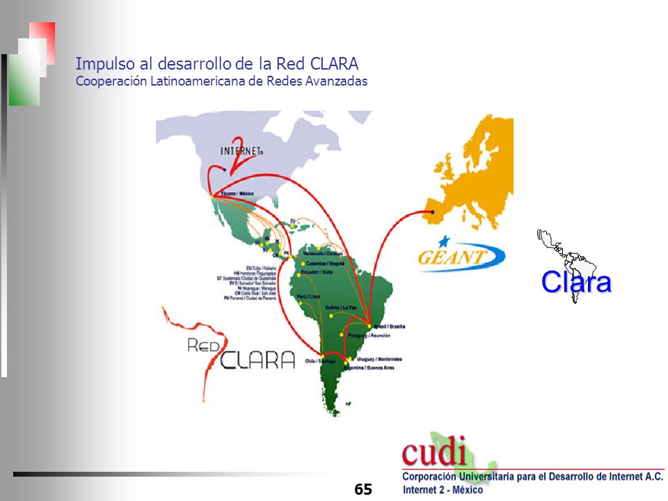 Impulso al desarrollo de la Red CLARA Cooperación Latinoamericana de Redes Avanzadas