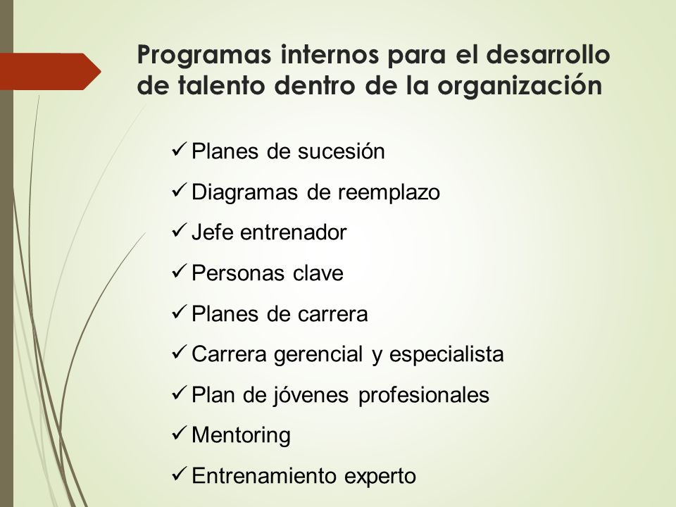 Programas internos para el desarrollo de talento dentro de la organización