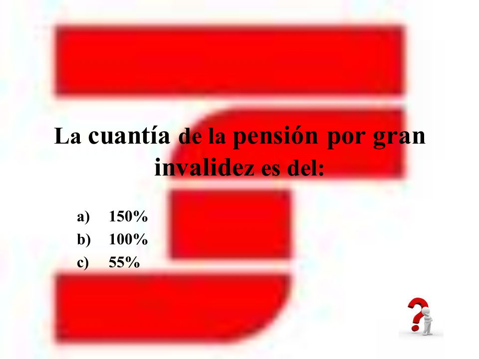 La cuantía de la pensión por gran invalidez es del: