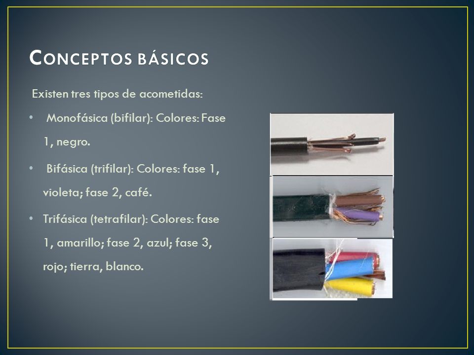 CONCEPTOS BÁSICOS Existen tres tipos de acometidas:
