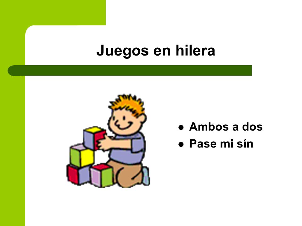 Juegos en hilera Ambos a dos Pase mi sín