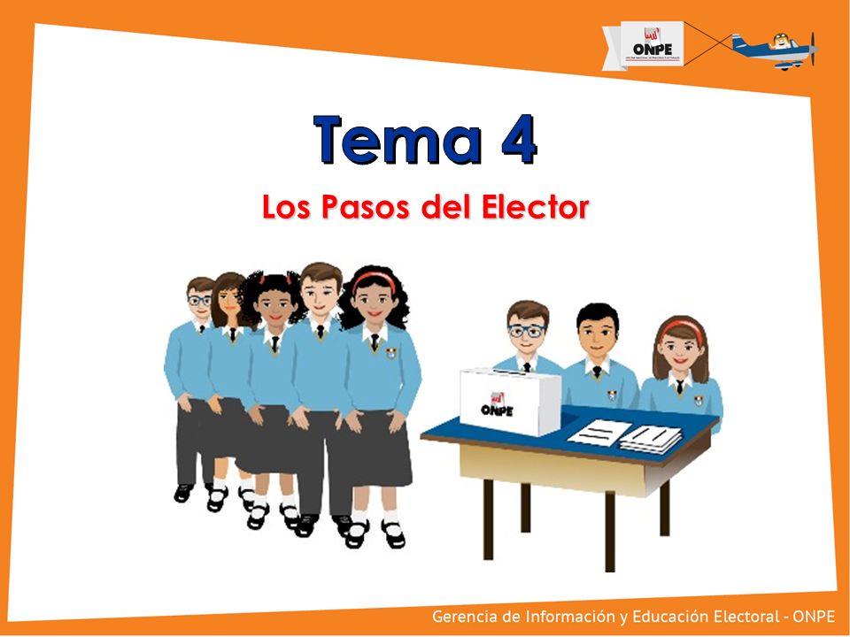 Tema 4 Los Pasos del Elector