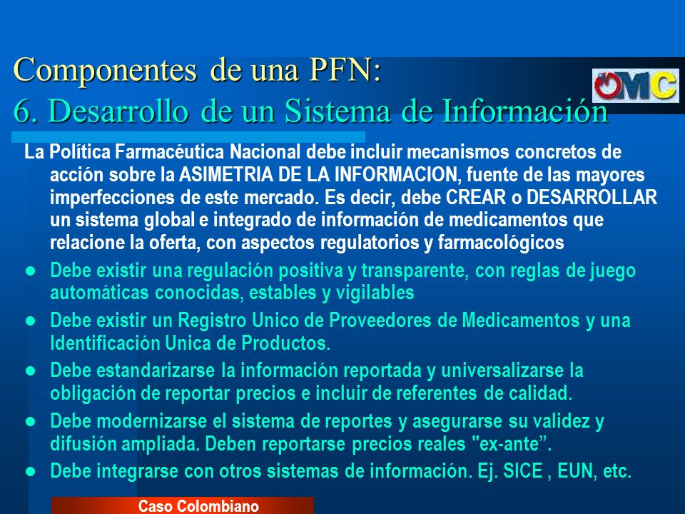Componentes de una PFN: 6. Desarrollo de un Sistema de Información