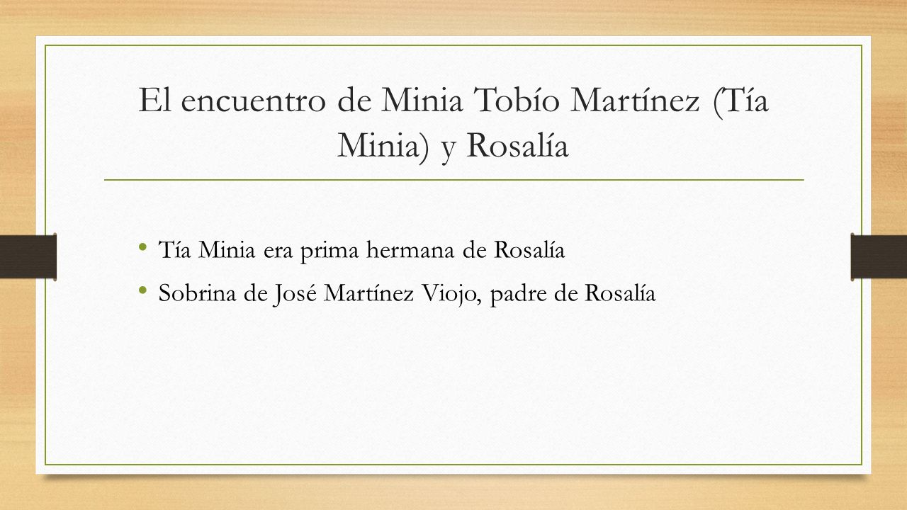 El encuentro de Minia Tobío Martínez (Tía Minia) y Rosalía