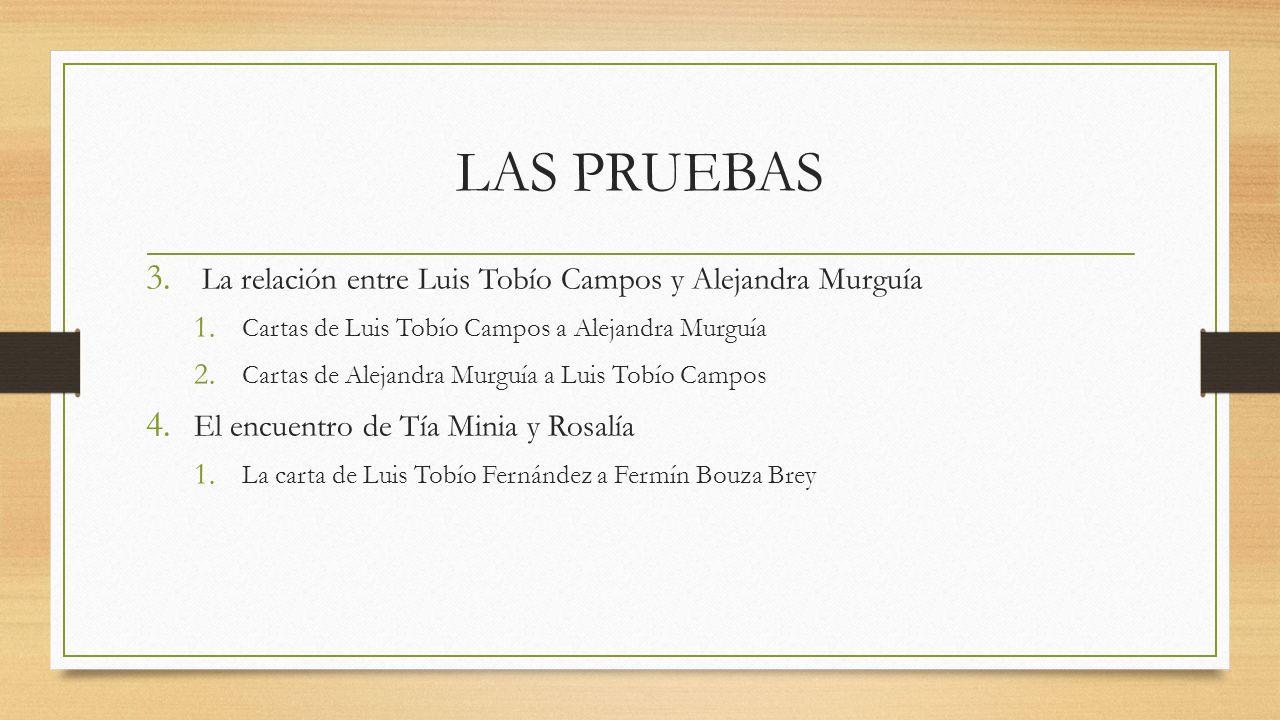 LAS PRUEBAS La relación entre Luis Tobío Campos y Alejandra Murguía