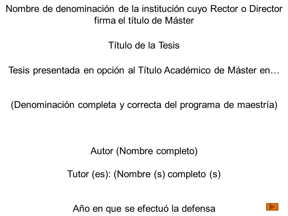 Tesis presentada en opción al Título Académico de Máster en…