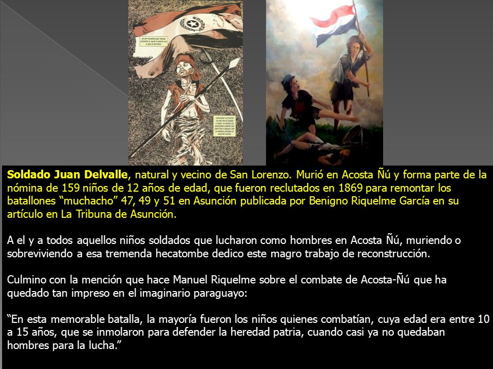 Soldado Juan Delvalle, natural y vecino de San Lorenzo