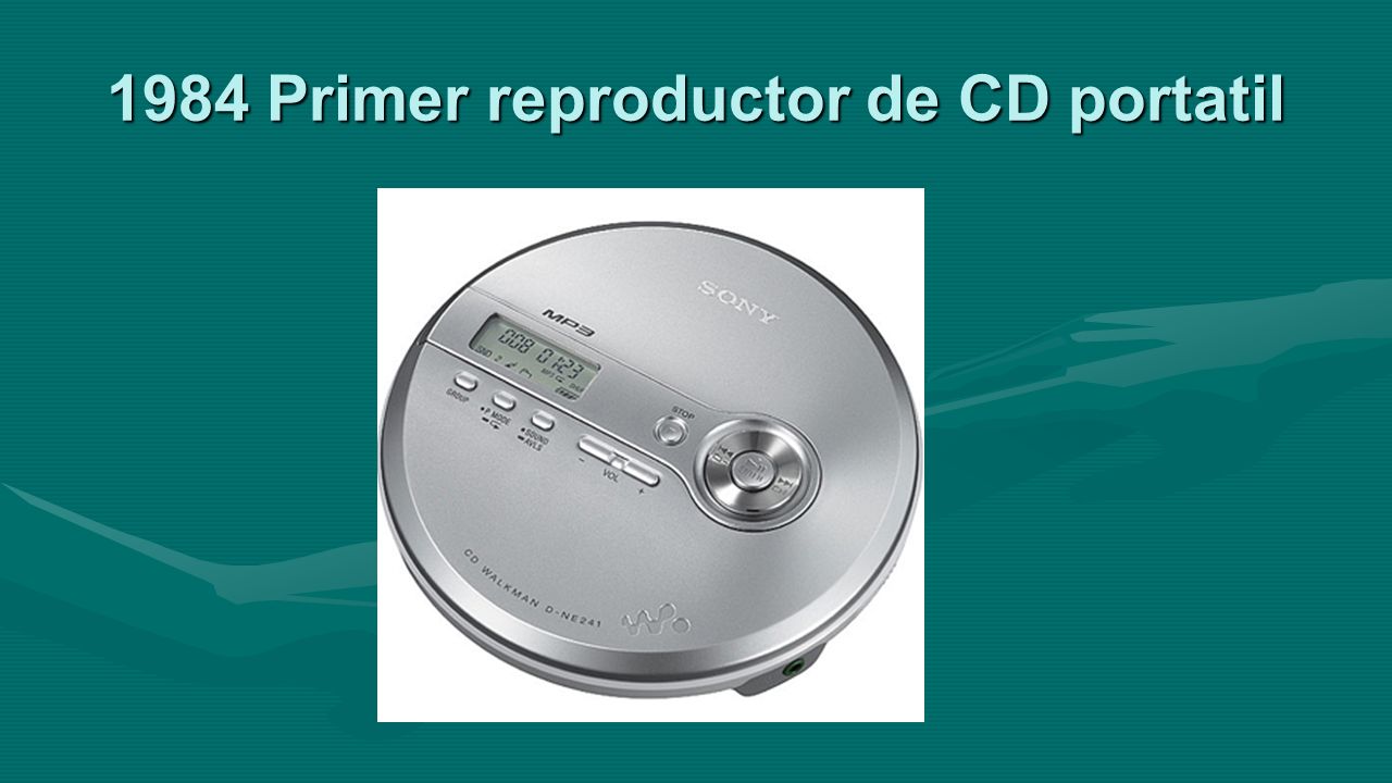 1984 Primer reproductor de CD portatil