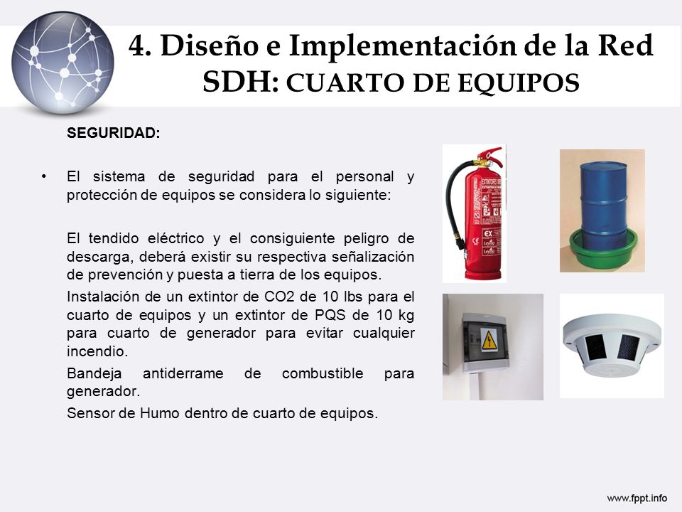 4. Diseño e Implementación de la Red SDH: CUARTO DE EQUIPOS