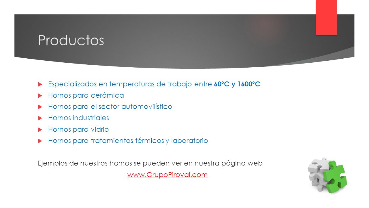 Productos Especializados en temperaturas de trabajo entre 60ºC y 1600ºC. Hornos para cerámica. Hornos para el sector automovilístico.