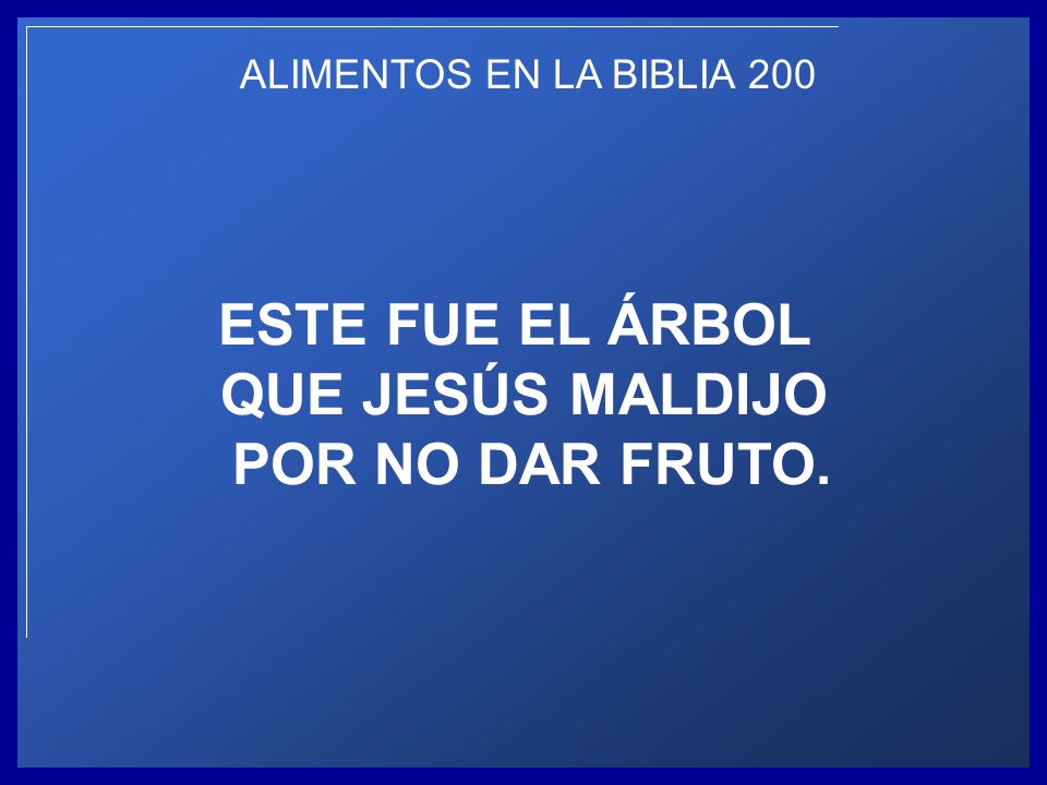 ESTE FUE EL ÁRBOL QUE JESÚS MALDIJO POR NO DAR FRUTO.