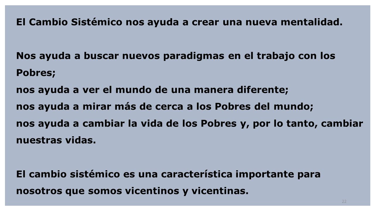 El Cambio Sistémico nos ayuda a crear una nueva mentalidad