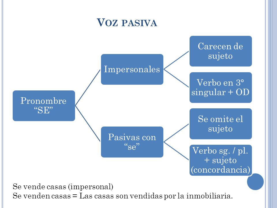 Verbo sg. / pl. + sujeto (concordancia)