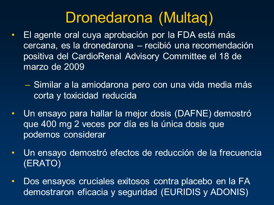 Dronedarona (Multaq)