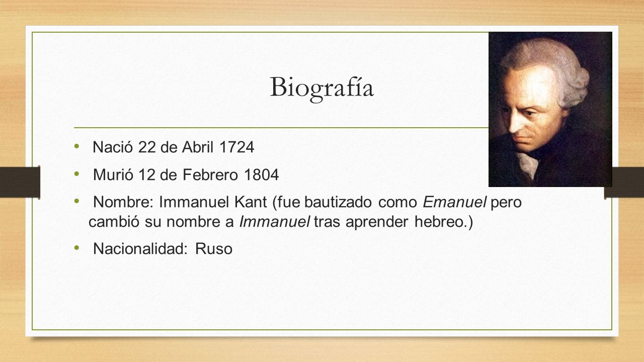Biografía Nació 22 de Abril 1724 Murió 12 de Febrero 1804