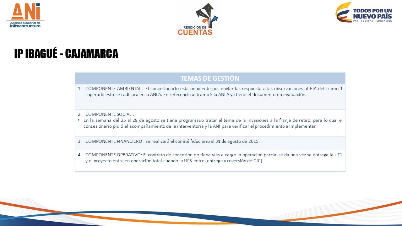 IP IBAGUÉ - CAJAMARCA TEMAS DE GESTIÓN