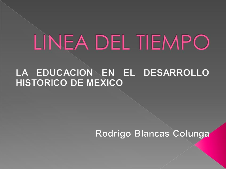 LINEA DEL TIEMPO LA EDUCACION EN EL DESARROLLO HISTORICO DE MEXICO