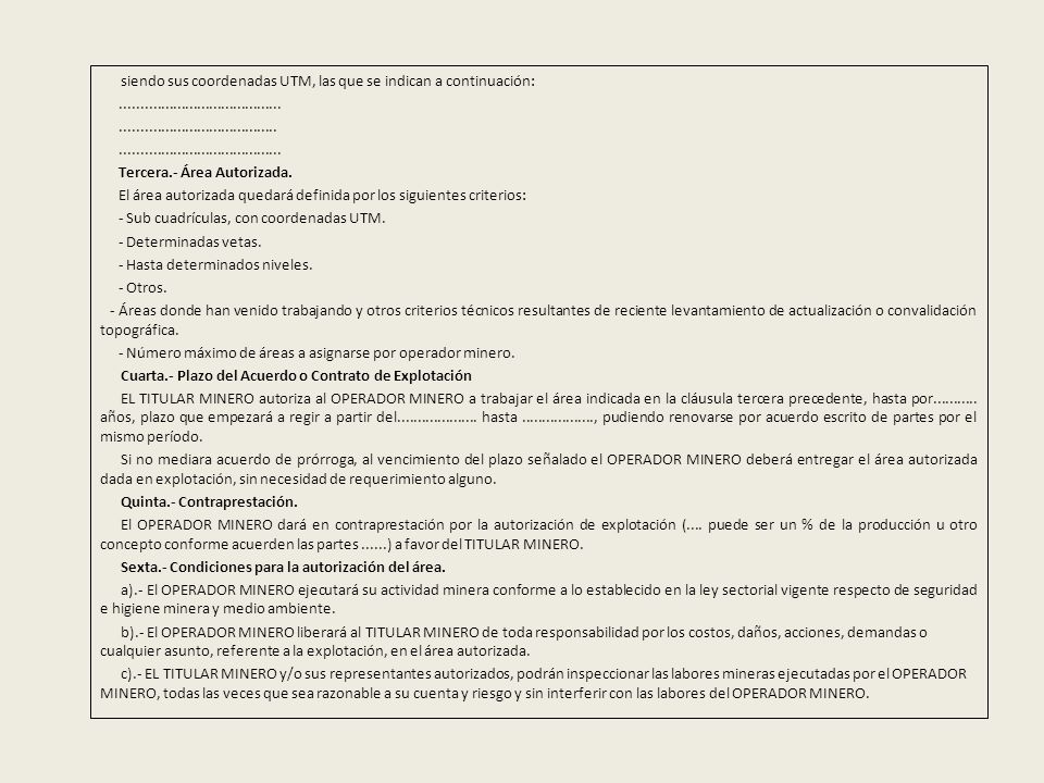 siendo sus coordenadas UTM, las que se indican a continuación: