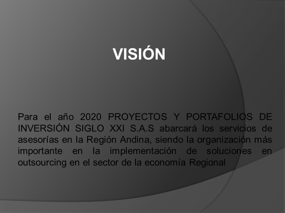 PROYECTOS Y PORTAFOLIOS DE INVERSION SIGLO XXI SAS PYPSIGLOXXI SAS