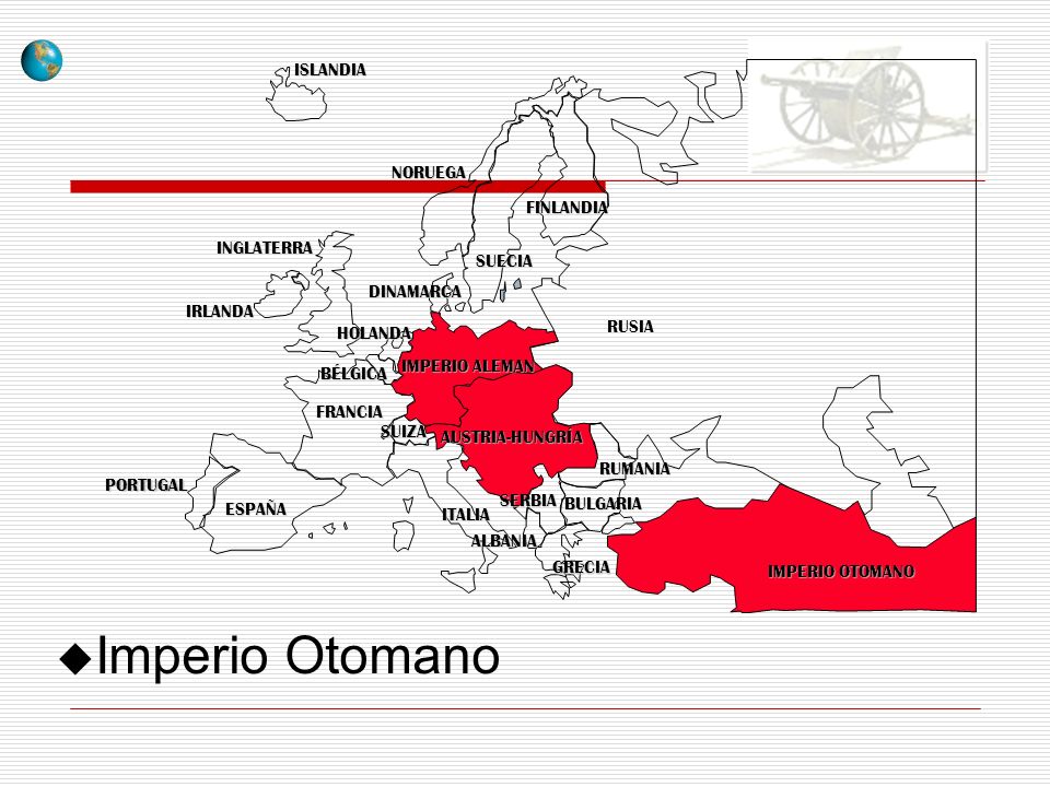 Imperio Otomano ISLANDIA NORUEGA FINLANDIA INGLATERRA SUECIA DINAMARCA