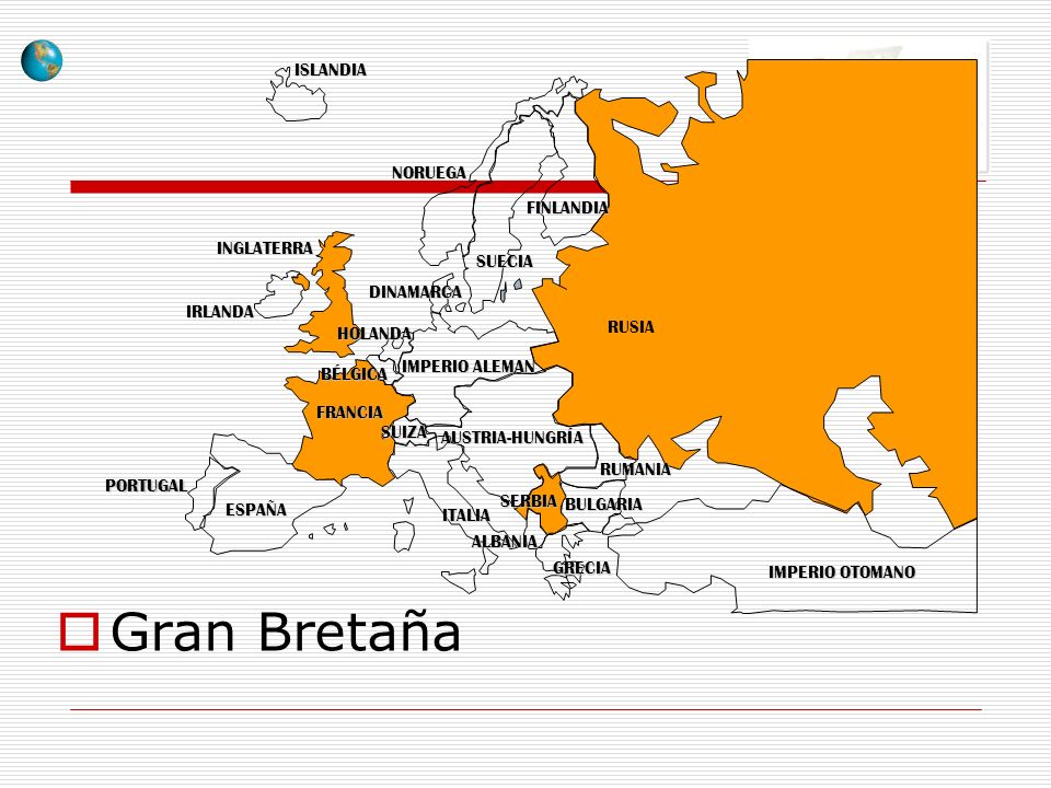 Gran Bretaña ISLANDIA NORUEGA FINLANDIA INGLATERRA SUECIA DINAMARCA