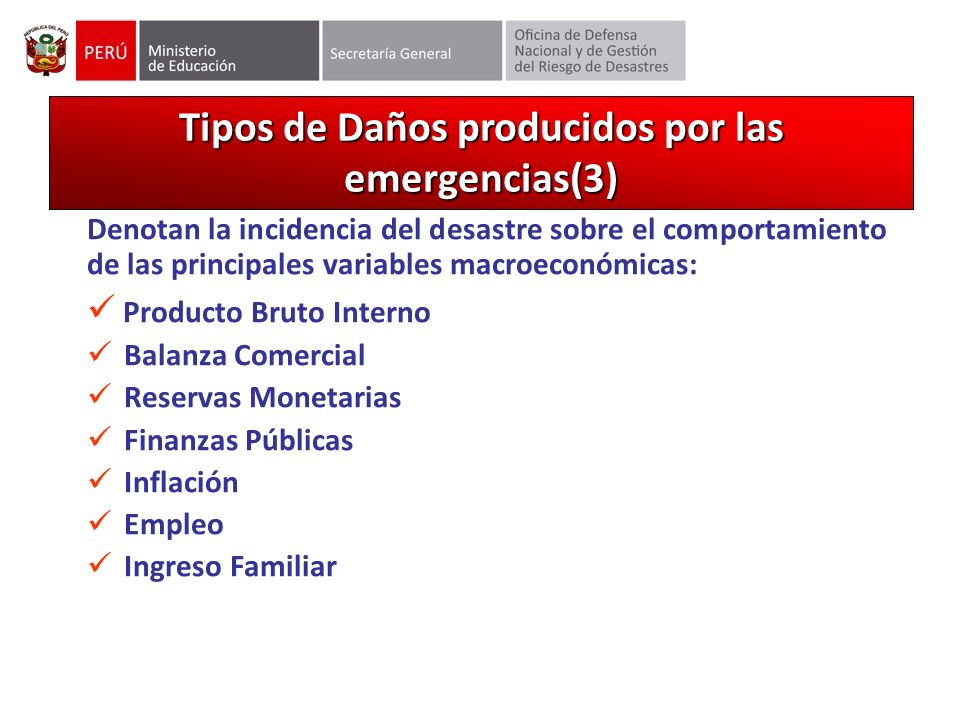 Tipos de Daños producidos por las emergencias(3)