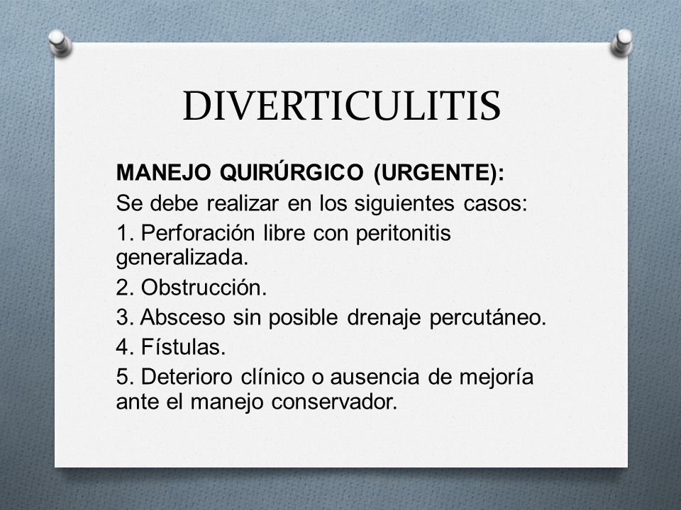 DIVERTICULITIS