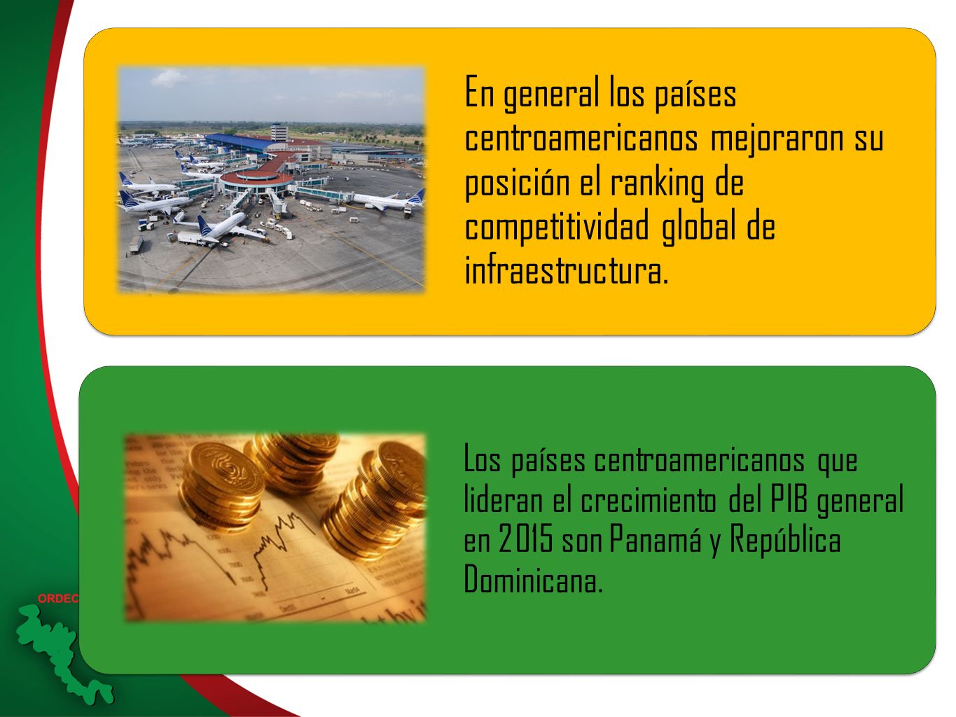 En general los países centroamericanos mejoraron su posición el ranking de competitividad global de infraestructura.