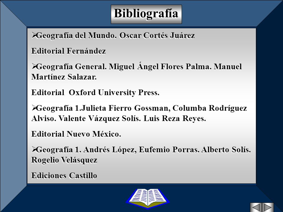 Bibliografía Geografía del Mundo. Oscar Cortés Juárez