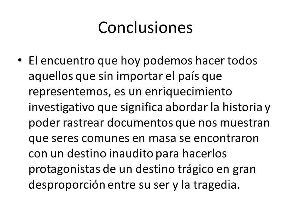 Conclusiones