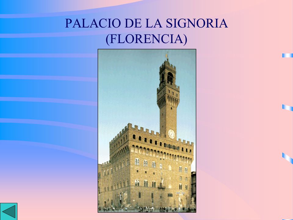 PALACIO DE LA SIGNORIA (FLORENCIA)
