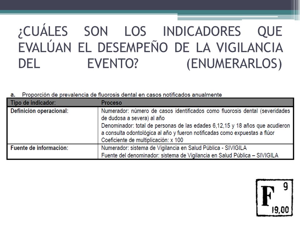 ¿CUÁLES SON LOS INDICADORES QUE EVALÚAN EL DESEMPEÑO DE LA VIGILANCIA DEL EVENTO (ENUMERARLOS)