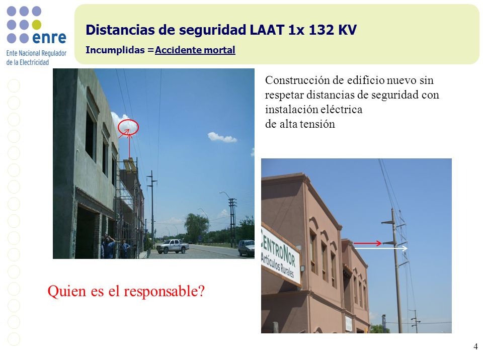 Distancias de seguridad LAAT 1x 132 KV Incumplidas =Accidente mortal