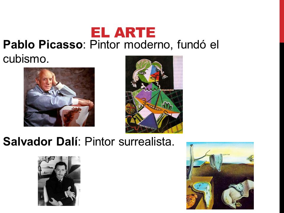 El arte Pablo Picasso: Pintor moderno, fundó el cubismo.