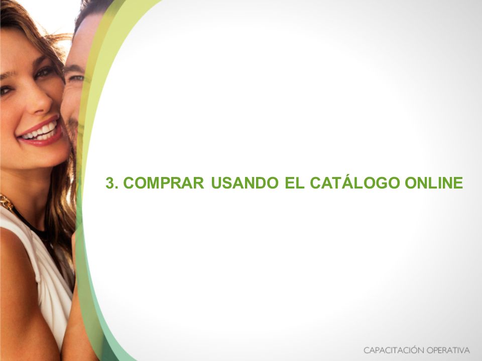 3. COMPRAR USANDO EL CATÁLOGO ONLINE