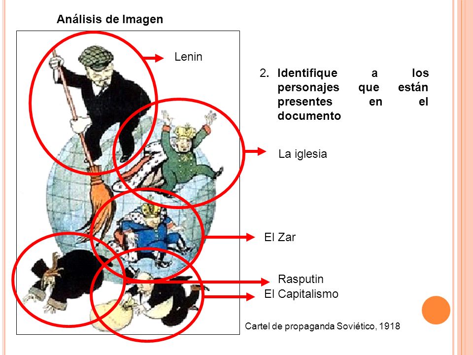 2. Identifique a los personajes que están presentes en el documento
