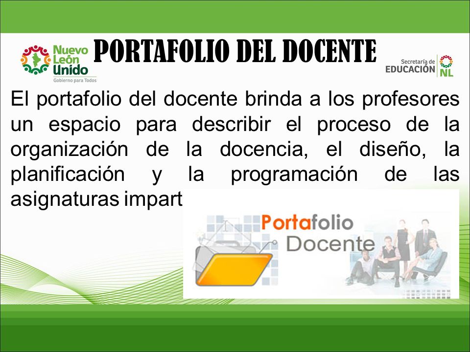 TIPOS DE PORTAFOLIO DE EVIDENCIA. DEL DOCENTE Y SUS ELEMENTOS.