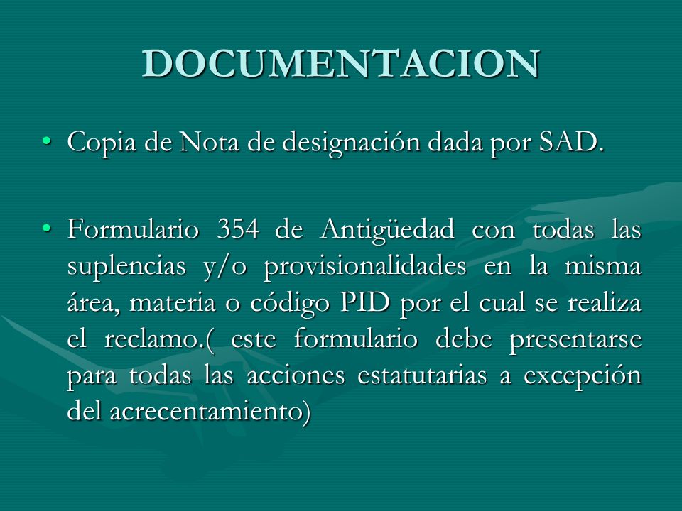 DOCUMENTACION Copia de Nota de designación dada por SAD.