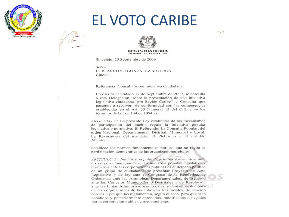 EL VOTO CARIBE
