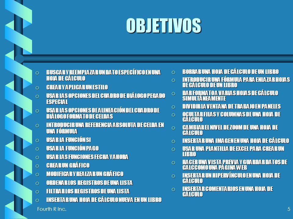 OBJETIVOS BUSCAR Y REEMPLAZAR UN DATO ESPECÍFICO EN UNA HOJA DE CÁLCULO. CREAR Y APLICAR UN ESTILO.