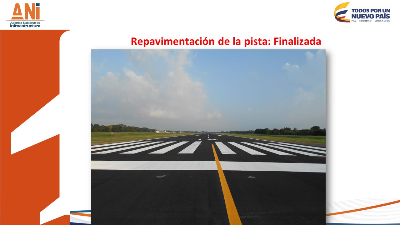 Repavimentación de la pista: Finalizada
