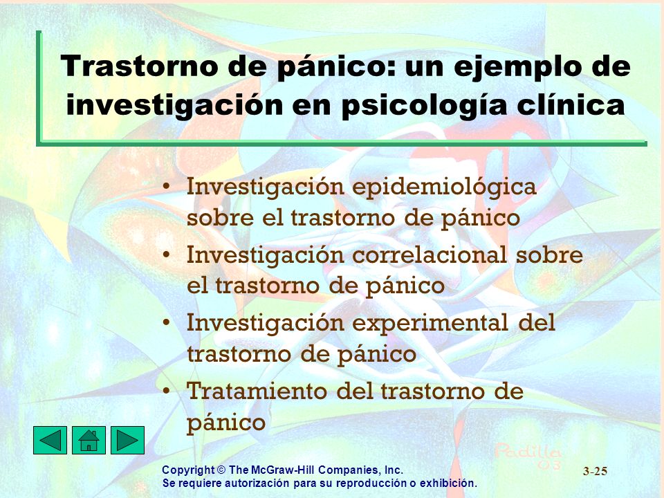 Trastorno de pánico: un ejemplo de investigación en psicología clínica
