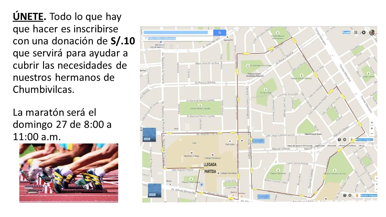 ÚNETE. Todo lo que hay que hacer es inscribirse con una donación de S/